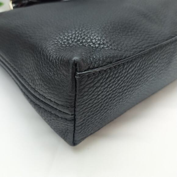 Kate Spade New York Black Pebbled Leather Zipper Closure Crossbody Shoulder Bag - Picture 13 of 16